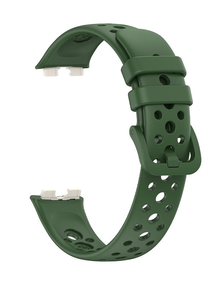 DTBG Soft Silicone Watch Straps, Suitable for Huawei Band 8, Band 9, Band 10 , Waterproof, Breathable and Adjustable Sports Watch Straps  - Image 3
