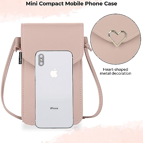 Kraptick Phone Sling Bag for Women - Phone Holder Sling Bag, Phone Crossbody Case, Hands-Free Phone Bag (Peach) - Image 3