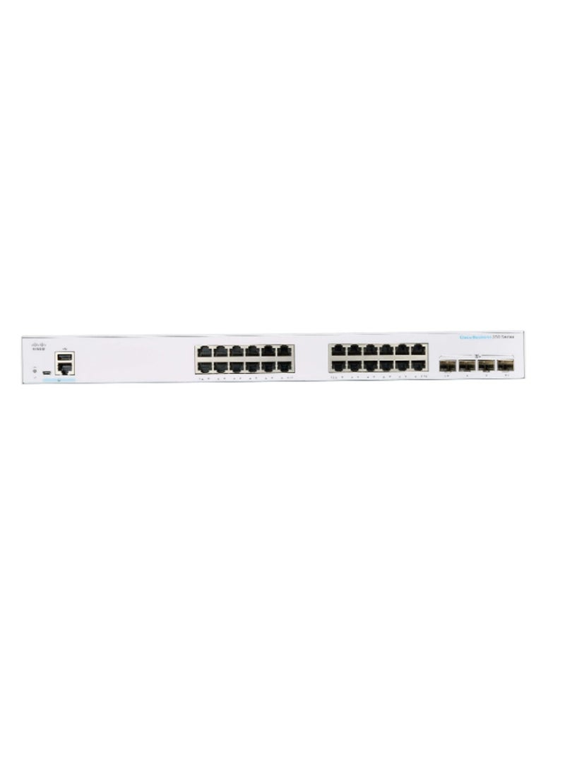 CISCO & RAFFI - CISCO DESIGNED Business CBS350-24T Managed Switch | 24 Port GE | 4x10G SFP+ | Limited Lifetime Protection (CBS350-24T-4X) - Image 1
