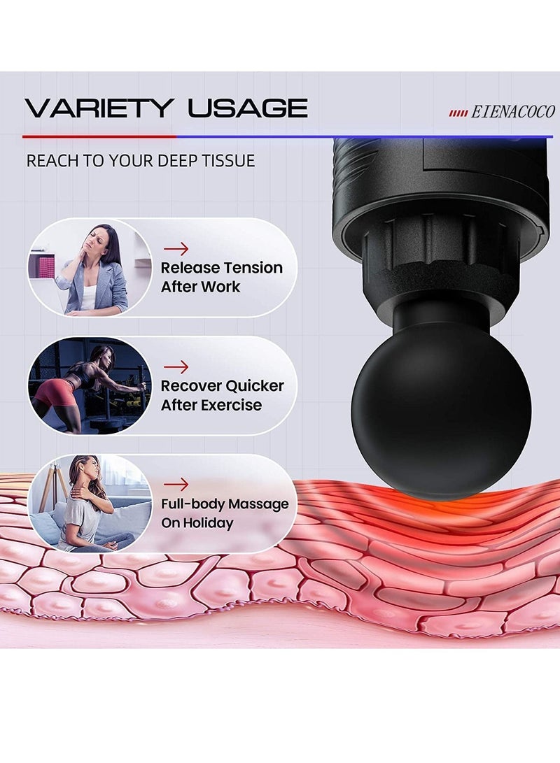 Massage Gun Muscle Massager Deep Tissue Percussion Massager Cordless 30 Speed Level Professional Handheld Electric Body Massager - Image 4