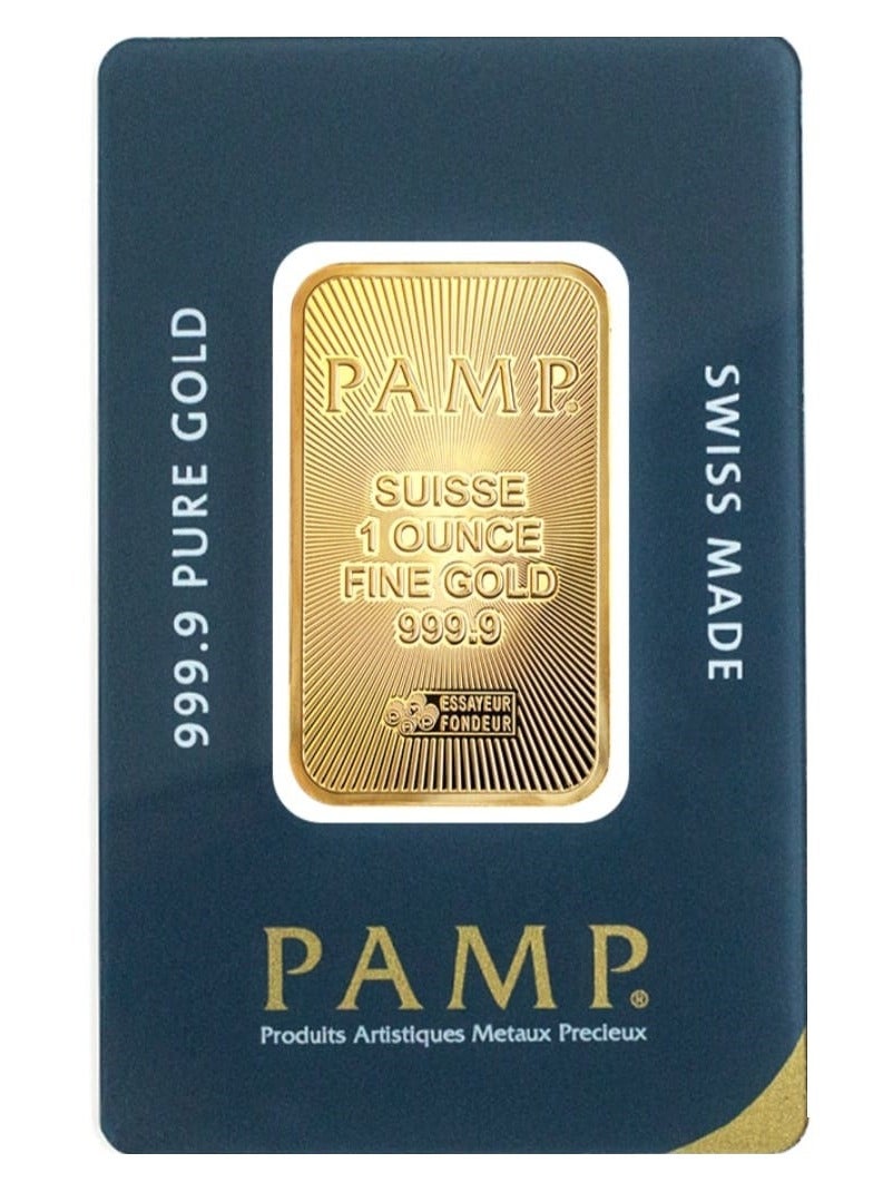 Swiss Gold - 2 Ounces 31.1 Grams With 4 Ounces Of Silver PAMP Weight. 31.1 Free