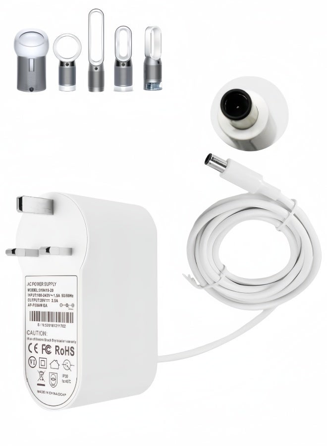 الصفحة الرئيسية شاحن 20 فولت لـ Dyson DP04 و TP04 و TP05 و TP06 و BP01 و PH02 و PH04 و PH09 وكابل محول طاقة بديل - Image 1