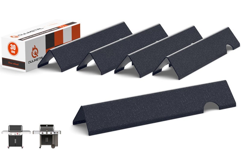 QuliMetal GS4 Genesis II Flavorizer Bars for Weber Genesis IILX 300 Genesis II E310 II E315 II E335 2017 Newer Grills 17Inch Porcelain Enameled Steel 66795 Flavorizer Bars for Weber 66032