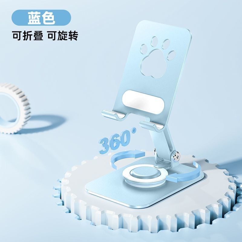 New Macaron Color Phone Stand, Desktop 360° Rotating Foldable Heavy-Duty Lazy Phone Holder, Customizable