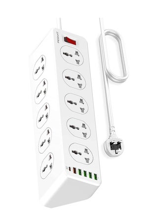 10 Way Power Extension Cord Surge Protector Strip Heavy Duty Universal Electrical Socket 5x USB-A 1x USB-C PD 30W - pzsku/Z13F39FE23F147805DBF3Z/45/_/1740158534/cbb4288a-b60d-4300-ae7f-f29b8353c3f5