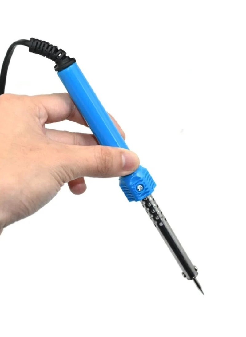 Electric Soldering Pen, Soldering Kit, External Heating, Repair Tool for Electronics Work, 40W, 220-240V , Blue