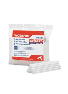 WORKPRO Hot Glue Sticks Compatible With Most Glue Guns Multipurpose For Diy Art Craft General Repairs Home Decoration And Gluing Projects (0.27X4 200Pcs)  - Image 1