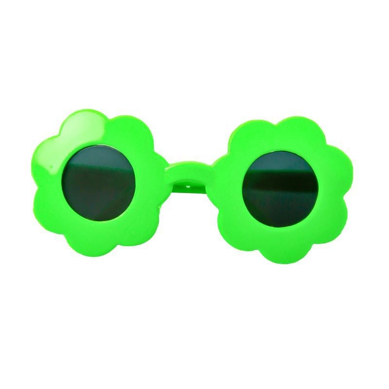 Cotton Doll Sunglasses Plush Toy Glasses Accessories PJ-603-06 Flower-Shaped Green Sunglasses