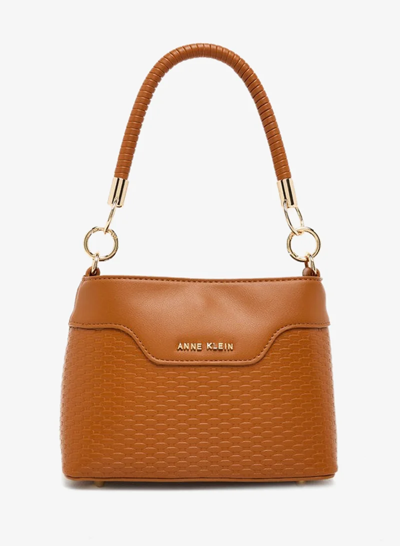 ان كلاين Anne Klein Women’s Brown PU Top Handle Satchel Bag