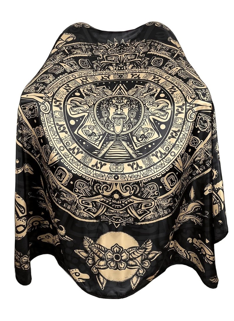 Pelocapa - Barber Cape for Men, Haircut Cape with Snap Closures, Professional Salon Cutting Cape, Large Waterproof Hairdressing Cape Gown Apron for Hairstylist- 63”× 56” - Image 1