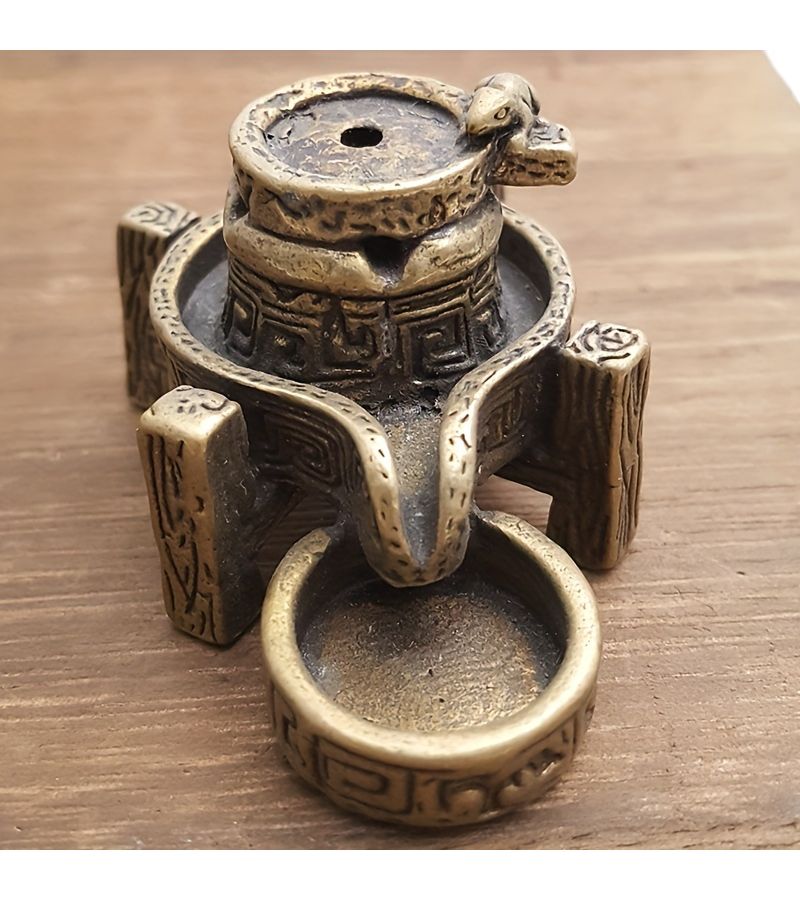 Creative Small Stone Mill Backflow Incense Holder Smoke Flow Cloud Craft Ornaments - Image 4