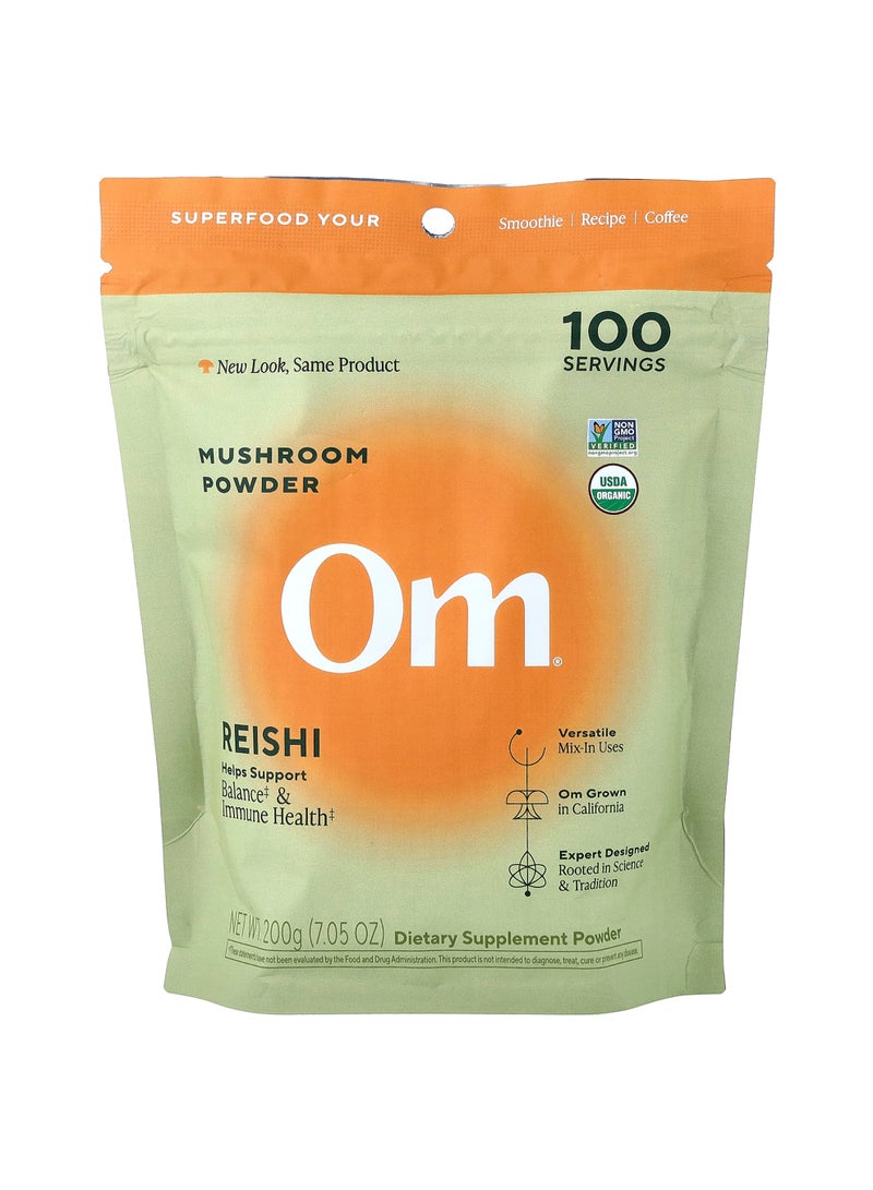 Mushroom Powder, Reishi, 7.05 oz (200 g)
