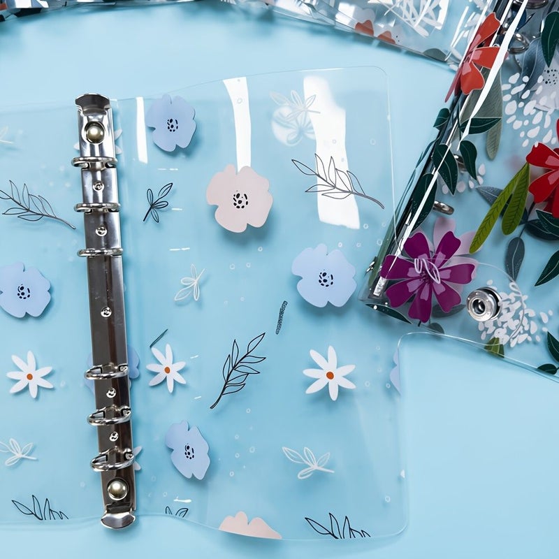 A6 Daisy Transparent PVC Binder Cover Reusable Loose Leaf Journal 08 - Image 2