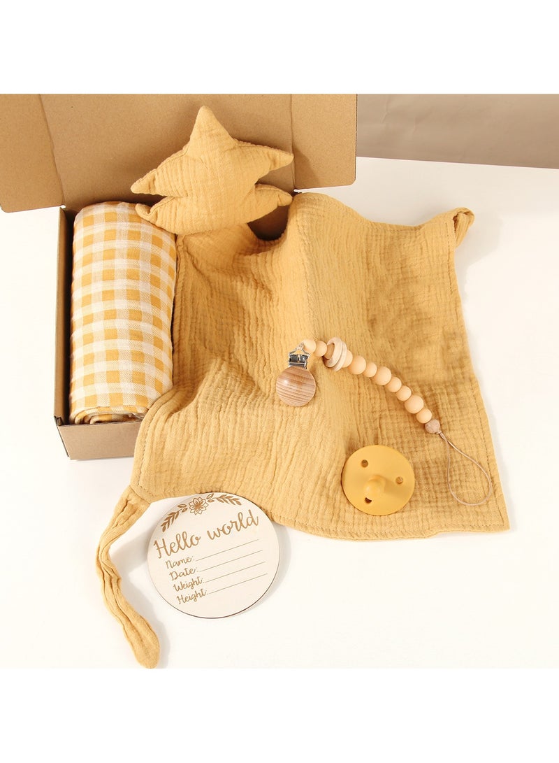 general Baby gift box playset baby can nibble puzzle comfort towel blanket newborn birth gift stimulate baby's sensory development - Image 1