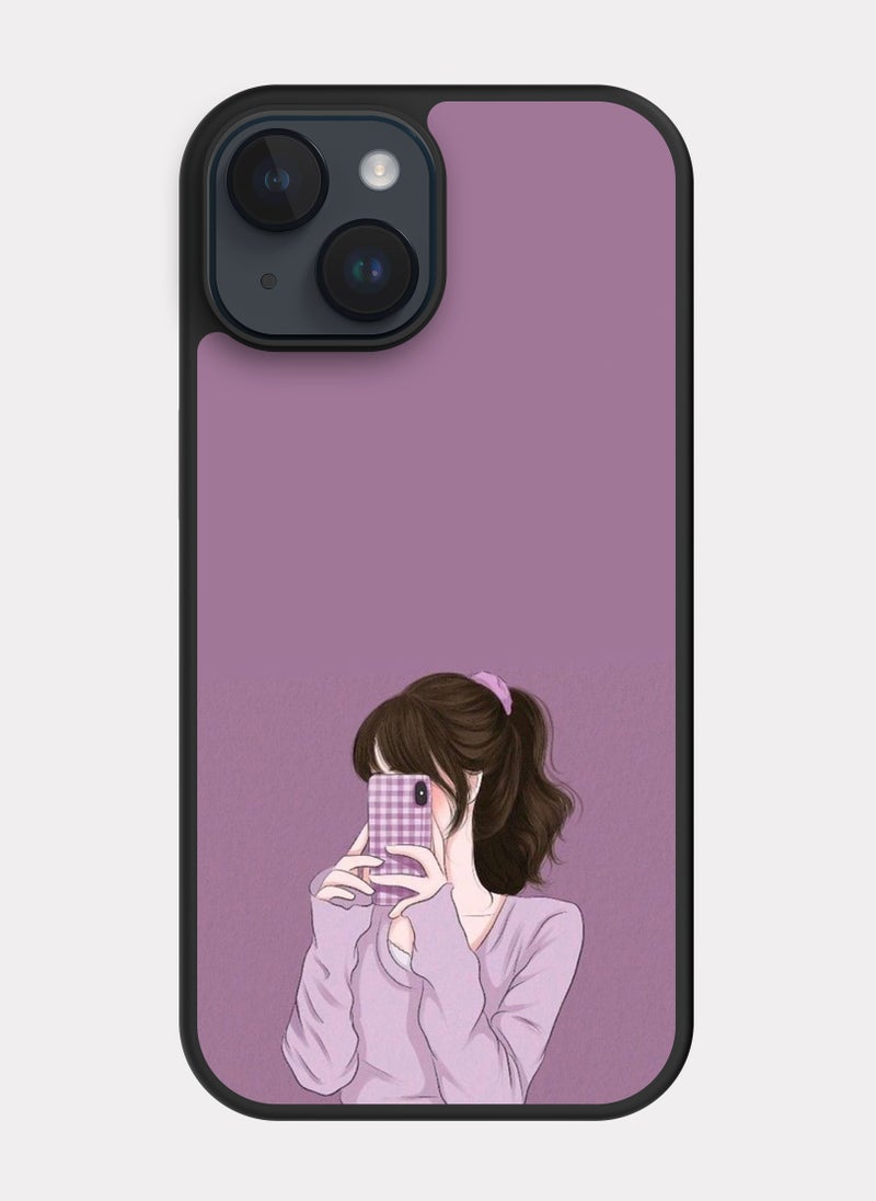 بكسلات كفر ايفون 14 جميل بنفسجي - Image 1