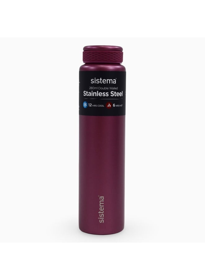 Sistema Stainless Steel Insulated Bottle – Maroon
