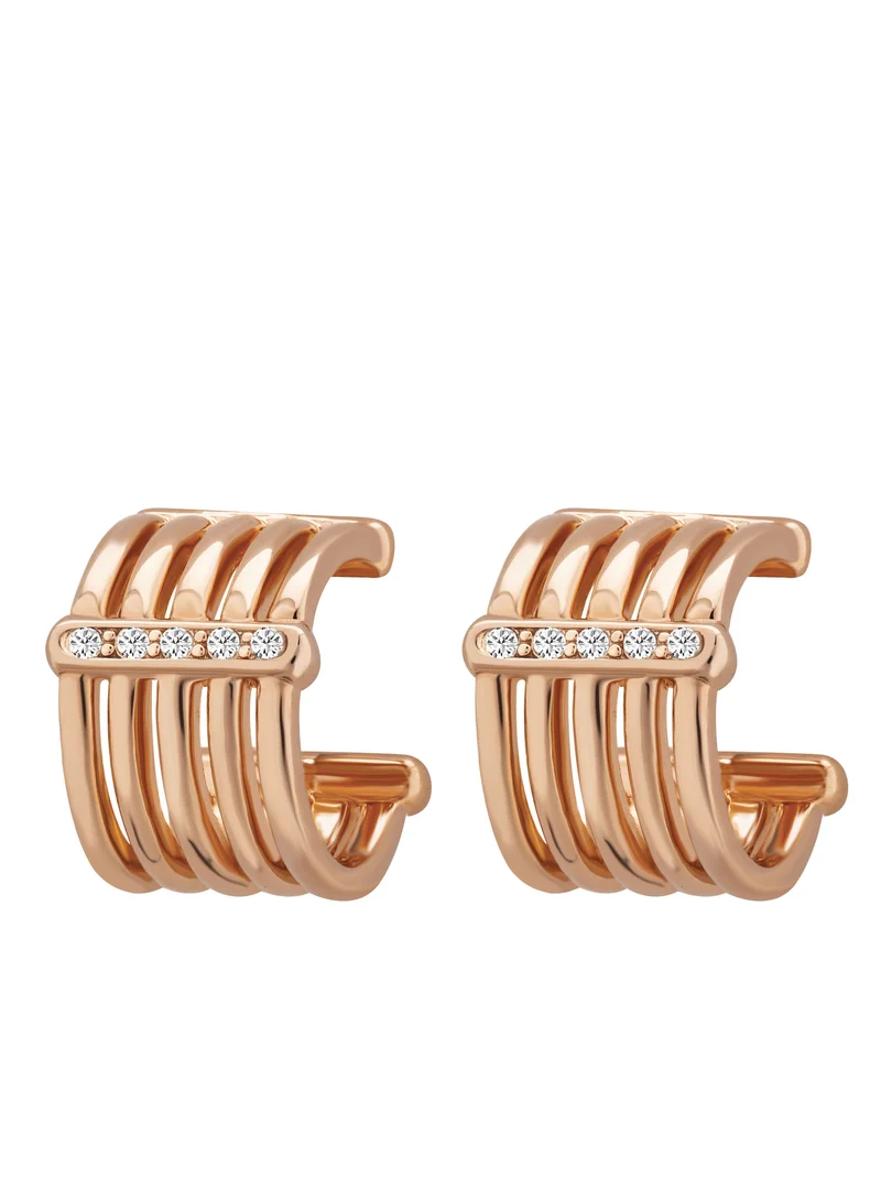 شيروتي 1881 Stone Studded Stainless Steel Stud Earrings