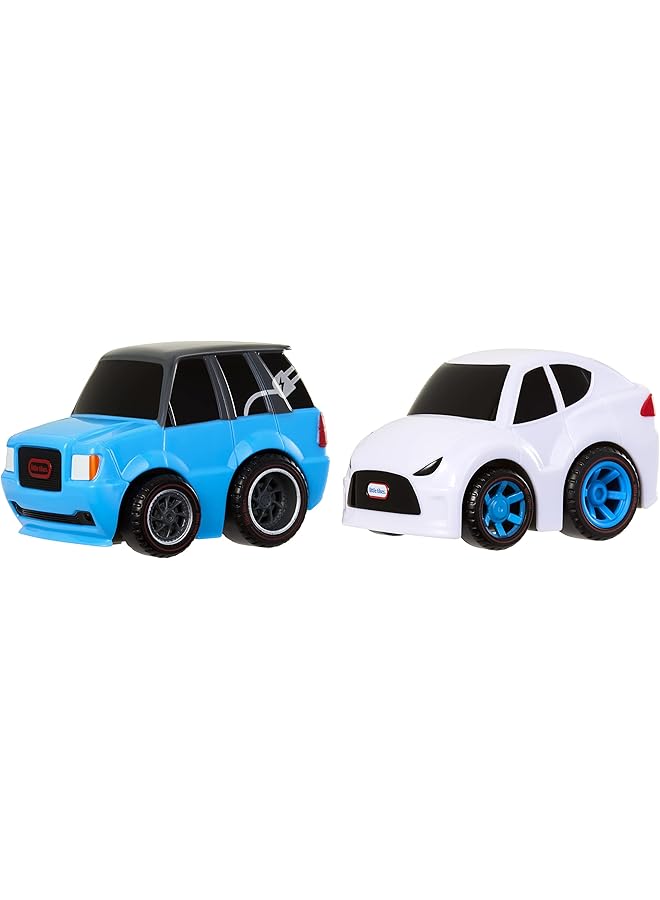 little tikes My First Cars Crazy Fast Cars 2 Pack Electro Riders Ev Electric Vehicle Themed Pullback Toy Car Vehicle Goes Up To 50 Ft - Image 1