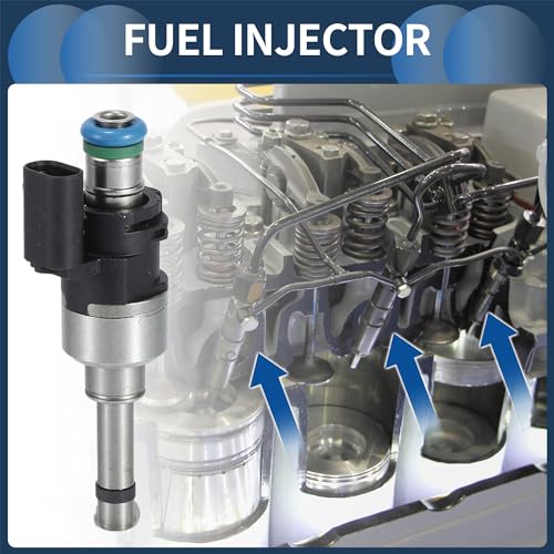 INFINAUTO Fuel Injector Engine Fuel Injection Nozzle NoDS7Z9F593DA for Ford Escape 20182019 15L for Ford Fusion 20142020 15L 20L 25L Black 4 Pcs - Image 3