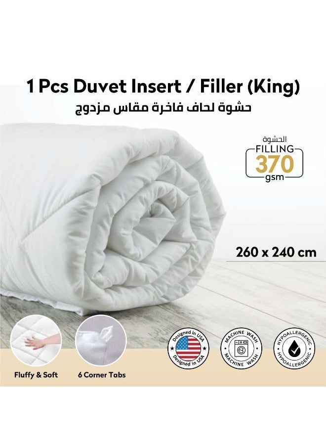 دوناتيلا - البكج الفندقي التوفيري: طقم غطاء فندقي 7 قطع مقاس مزدوج + حشوة لحاف فندقية + لباد فندقي مقاس مزدوج + 4 مخدات فندقية - Image 1