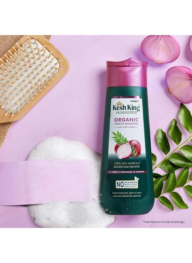 Kesh King Ayurvedic Onion Shampoo With 21 Herbs Reduces Hairfall And Boost Hair Growth 200 ML