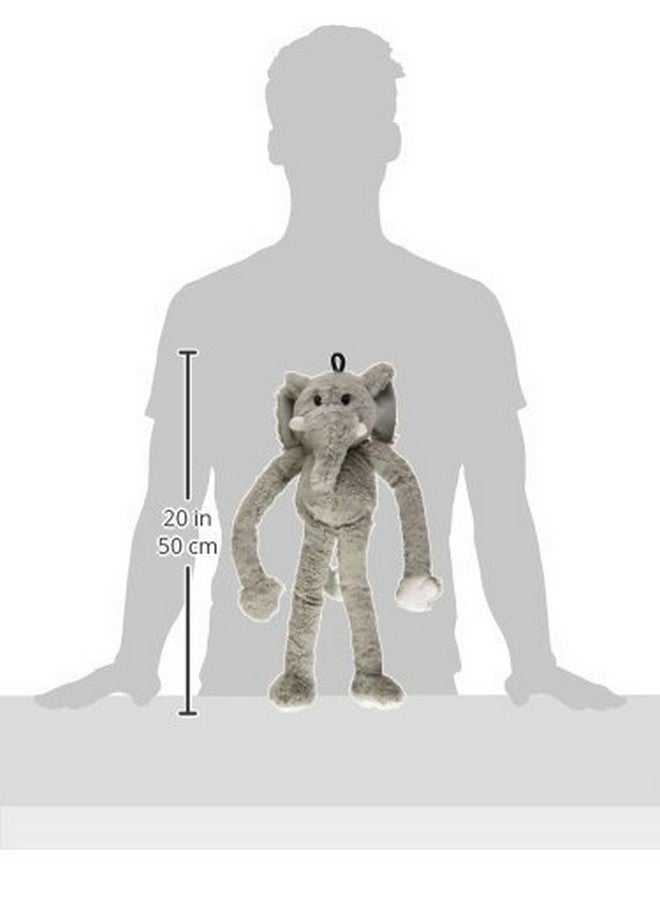 مالتي بيت لعبة كلاب كبيرة من القطيفة من سوينج إن سفاري مقاس 19 بوصة مع أذرع وأرجل طويلة للغاية مع صرير - Image 3