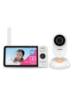 vtech Vm818Hd Video Monitor 5Inch 720P Hd Display Night Light 110Degree Wideangle Truecolor Dayvision Hd No Glare Nightvision Bestinclass 1000Ft Range 2Way Talk  - Image 2