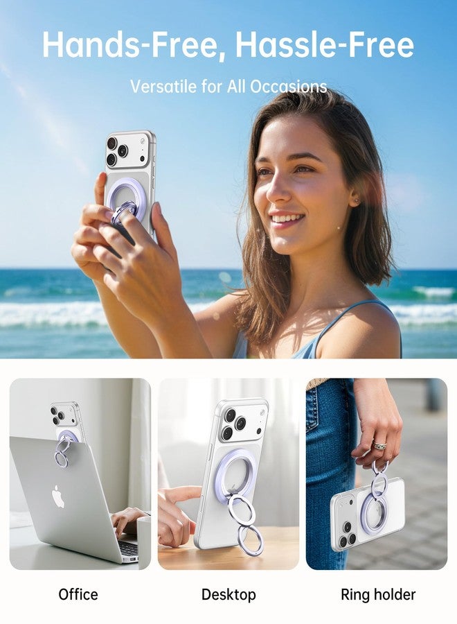 ساينك واير حامل هاتف مغناطيسي حلقي من سينك واير لـ MagSafe - تيتانيوم أصلي بلون بنفسجي تارو - Image 5