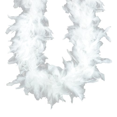 Touch of Nature White Chandelle Feather Boa - White Feather Boa 45gm- Party Boa - Costume Boa - 6ft - Image 2