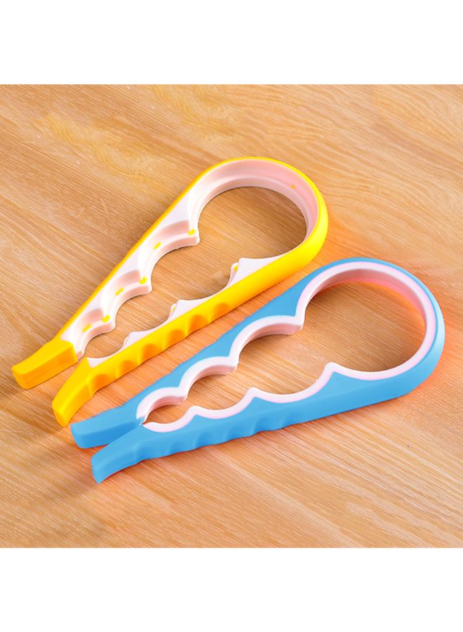 Loquat 4-In-1 Multifunction Twist Jar Opener Yellow/White 23 x 9.5 x 2.3centimeter - Image 2