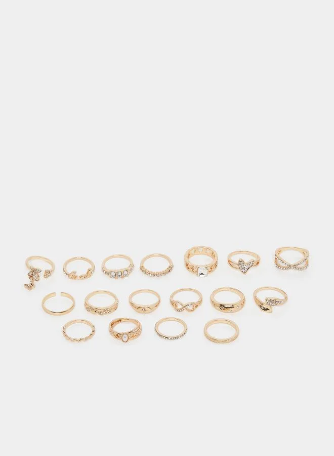 Pack of 17 - Assorted Rings