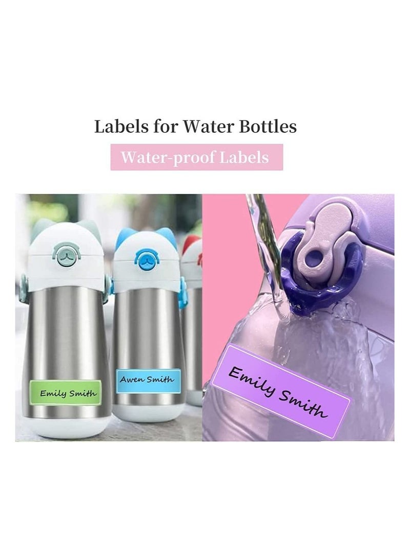 SYOSI 380Pcs Waterproof Labels NameTag Stickers Bottle Removable Label for Water Bottles and Daycare Kids School Supplies Spice Jars Home Storage Containers - Image 3