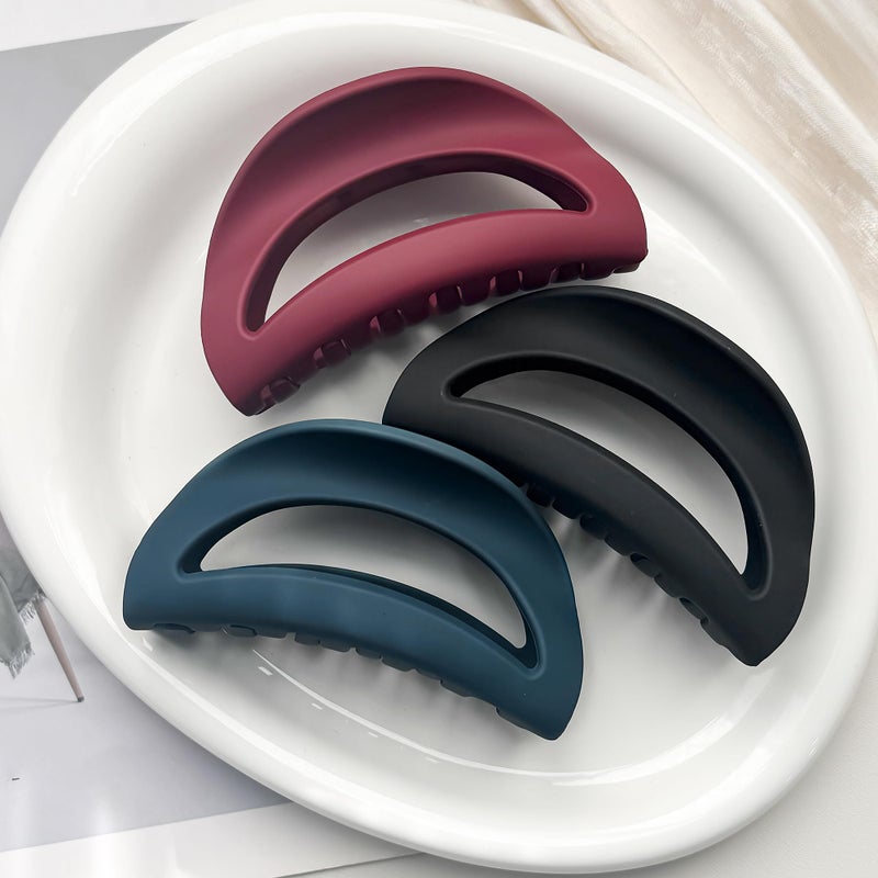 Ivyu 6Pcs Silicone Hair Claw Clips for Women, Mellow Flexible Hair Clip No Normal Hard Plastic Material,Non-Slip Strong Hold Durable Won't Break Cozy Claw Clips for Thick Hair - Image 5