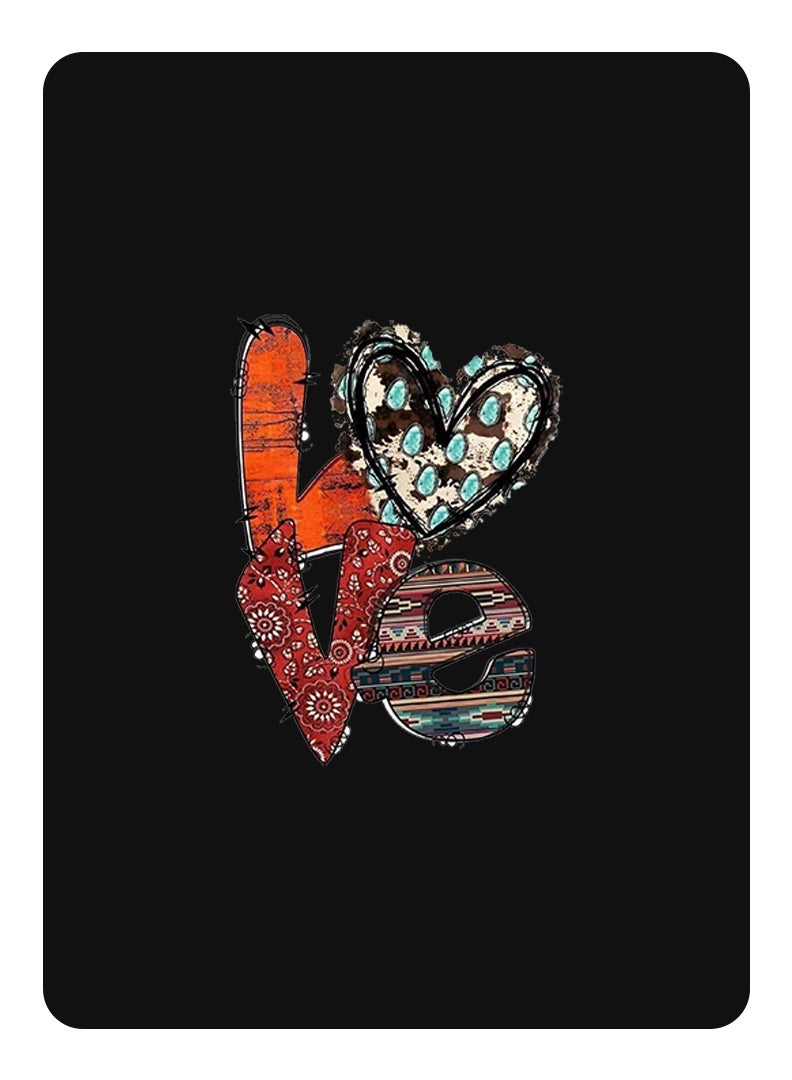 Theodor Protective Flip Case For Apple iPad 10.2 With Trifold Stand Auto Wake Sleep Shockproof Cover Love 2 copy - Image 1