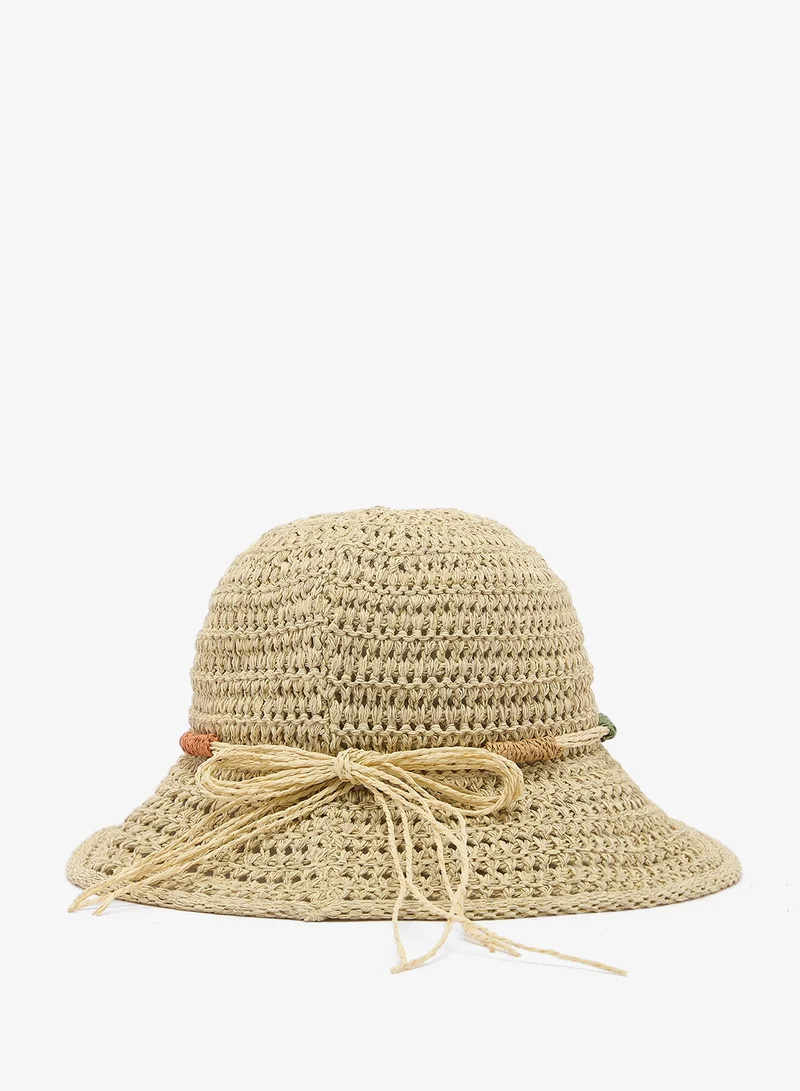 ايلا Rafia Bucket Straw Hat