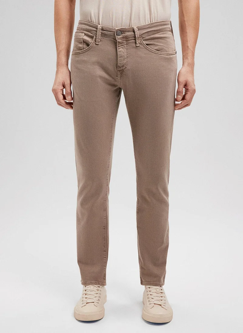 مافي Marcus Weathered Teak Comfort Gabardine Pants