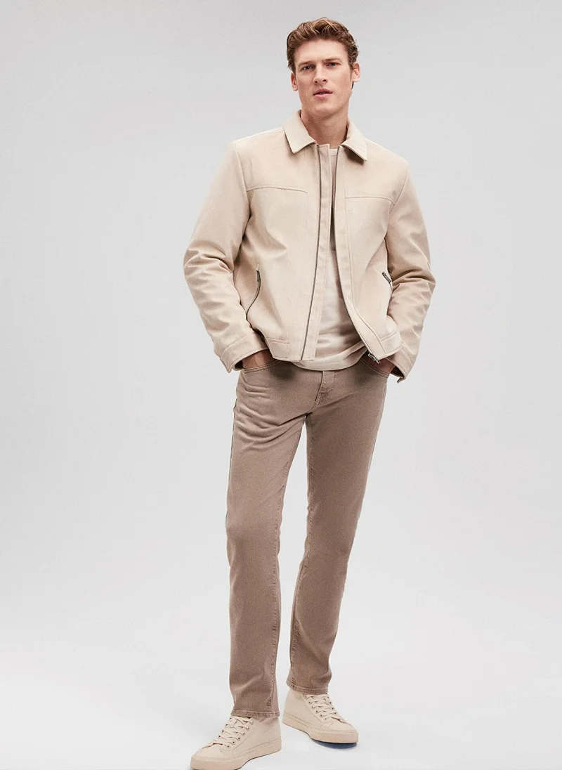 مافي Marcus Weathered Teak Comfort Gabardine Pants