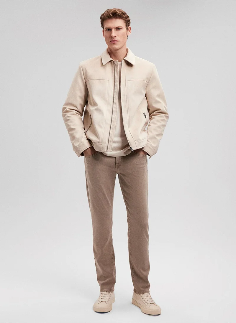 مافي Marcus Weathered Teak Comfort Gabardine Pants
