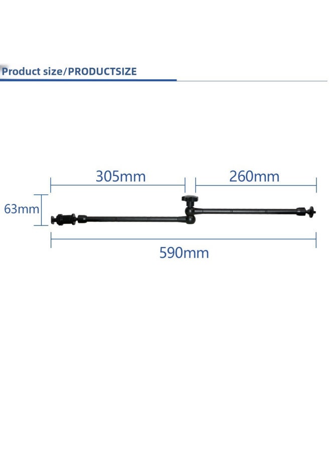 حامل الكاميرا العالمي من نوع SLR بشاشة LCD - حامل معدني متحرك للكاميرا - ذراع سحري بطول 11 بوصة - يد غريبة - Image 1