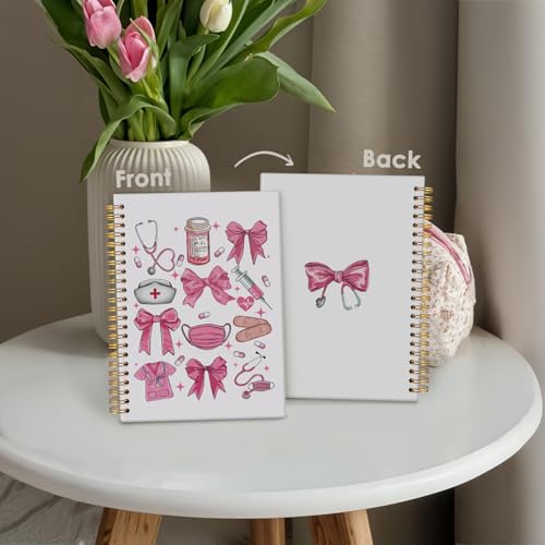 Wheatwin Nurses Week Gifts, Nurse Appreciation Gifts, Nursing Week Gift, Nurse Notebook, Medical Nurse Day Nursing Day Gift Office Supplies Spiral Journal Notebook 5.5x8.3 Inch A5 - Image 4
