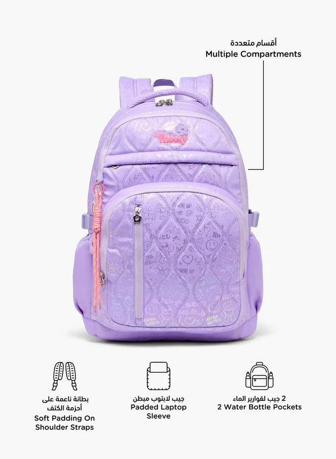 Little Missy Printed School Backpack For Girls 13+ Years With Padded Laptop Sleeve