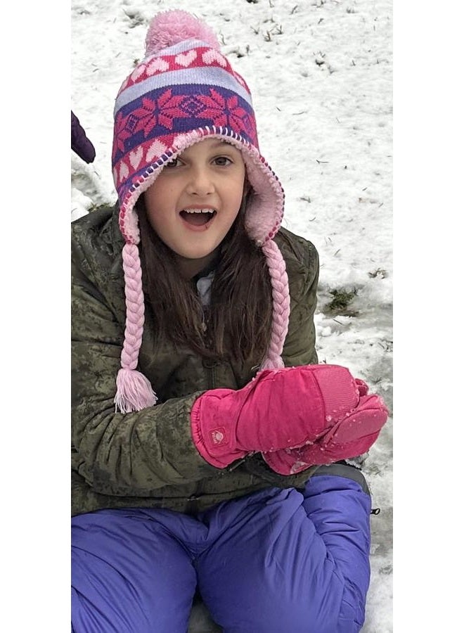 N'Ice Caps Kids Toddler and Baby Easy-On Wrap Waterproof Thinsulate Winter Mittens - Image 2