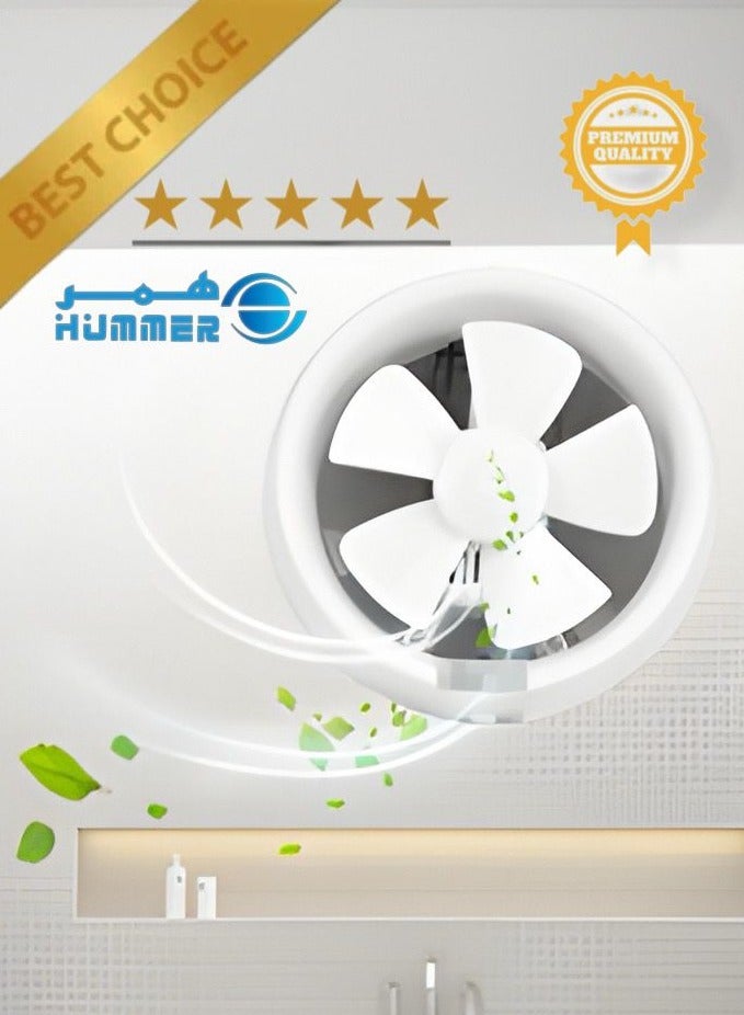 Hammer 6-Inch Recessed Round Exhaust Fan – High Performance in a Sleek White Design! - Image 1