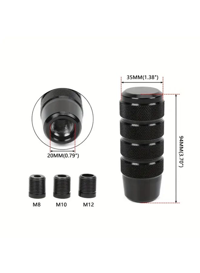 Burnt Blue Non Slip Car Shift Knob Manual Automatic Aluminum 5 6 Speed Thread Titanium - Image 2