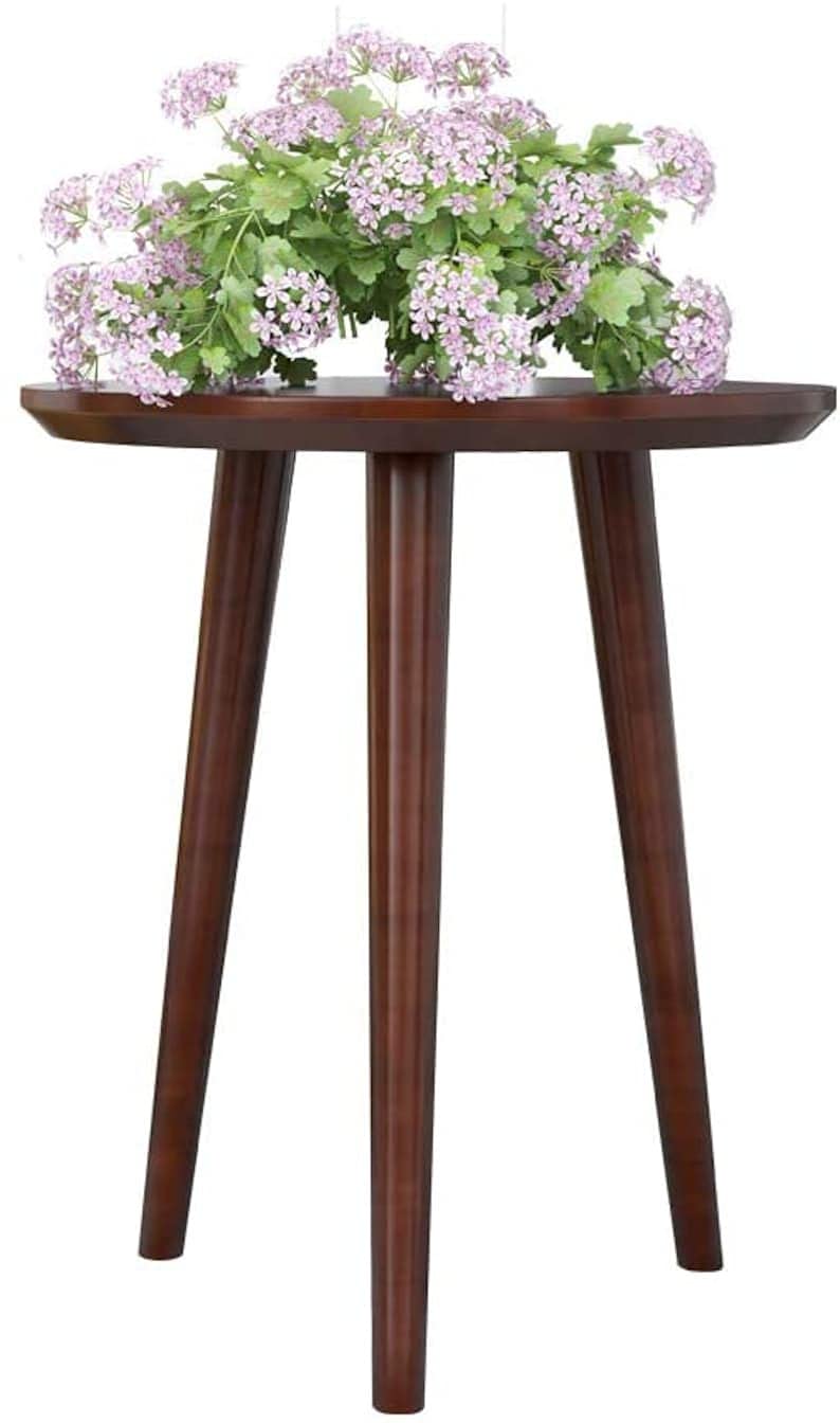 DDS Dream Decor Shoppee Foldable Round Shaped Side Table/Tea Coffee Breakfast Table (Walnut) - Image 5