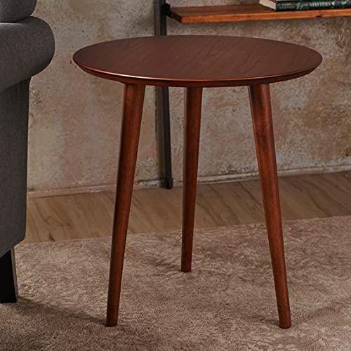 DDS Dream Decor Shoppee Foldable Round Shaped Side Table/Tea Coffee Breakfast Table (Walnut) - Image 3