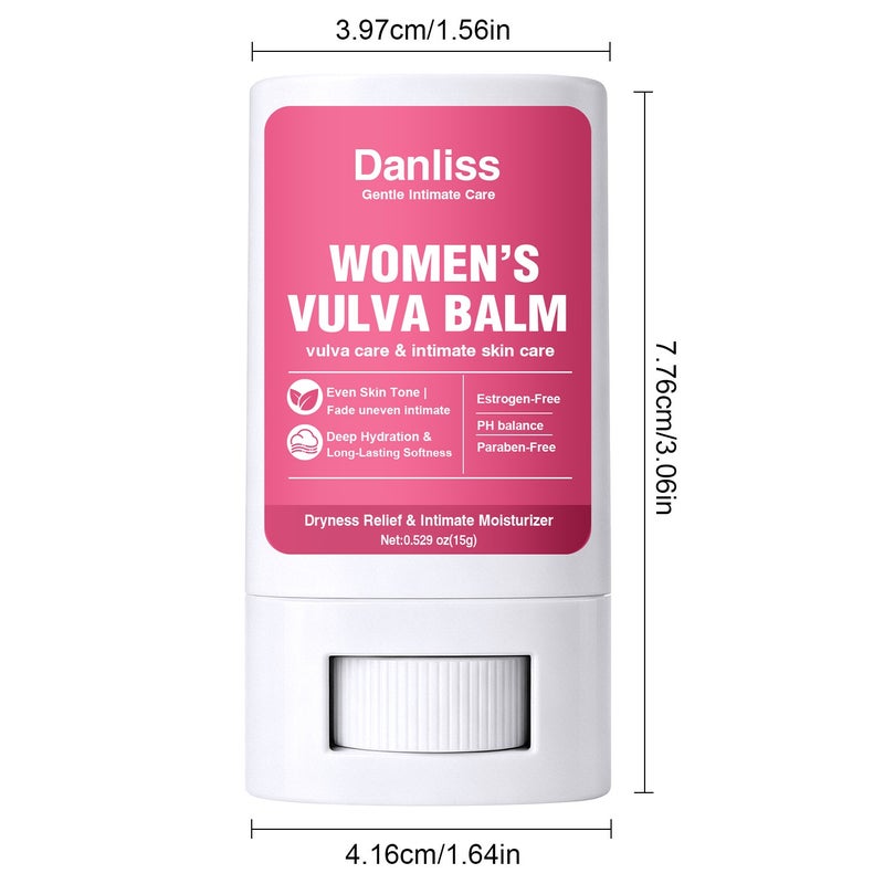 Danliss Feminine Intimate Soothing Cream 15g Rotating Solid Intimate Brightening Moisturizing Balance pH - Image 5