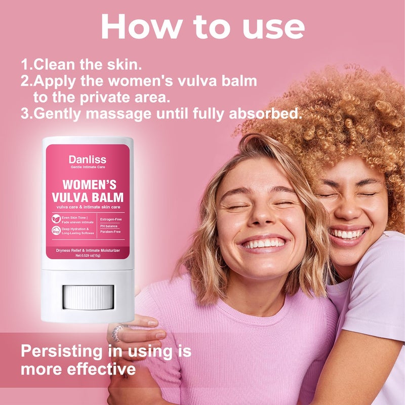 Danliss Feminine Intimate Soothing Cream 15g Rotating Solid Intimate Brightening Moisturizing Balance pH - Image 4