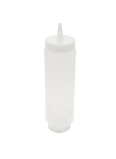 Restaurantware Restaurantware-16oz. Clear FIFO Plastic Squeeze Bottle with Refill Lid and Precision Dispensing Tip - First In First Out - Perfect for Restaurants, Catering, and Food Trucks - 1ct box  - Image 1