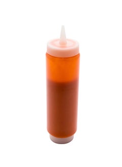 Restaurantware Restaurantware-16oz. Clear FIFO Plastic Squeeze Bottle with Refill Lid and Precision Dispensing Tip - First In First Out - Perfect for Restaurants, Catering, and Food Trucks - 1ct box  - Image 3